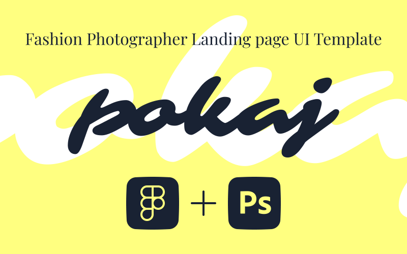 Pokaj — Minimalist Fashion Photographer Landing page UI Template with Massive Galleries UI Element