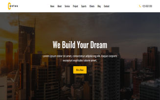 Contas - One Page Construction HTML Template
