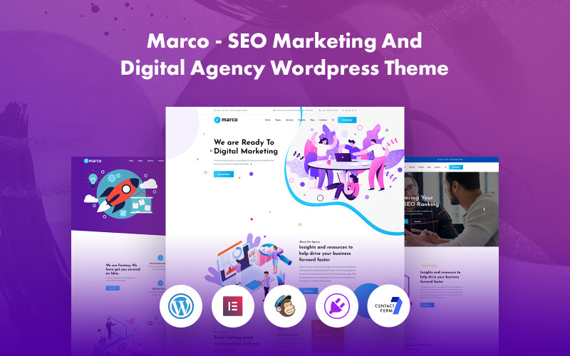 Marco - SEO Marketing And Digital Agency Wordpress Theme WordPress Theme