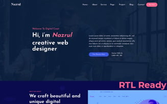 Nazrul - Personal Responsive WordPress Theme