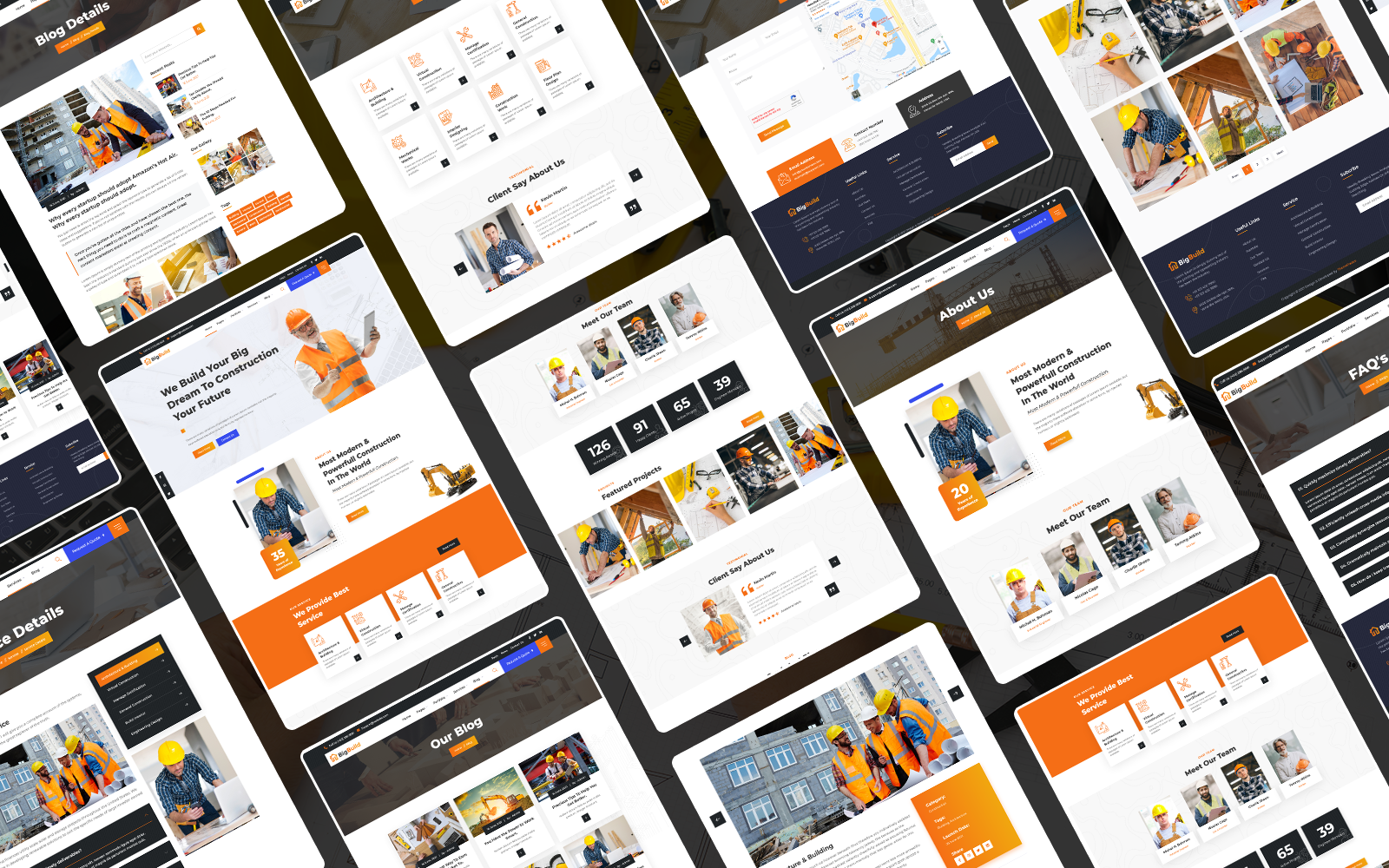 Big Build: Creative Construction HTML5 Website Theme