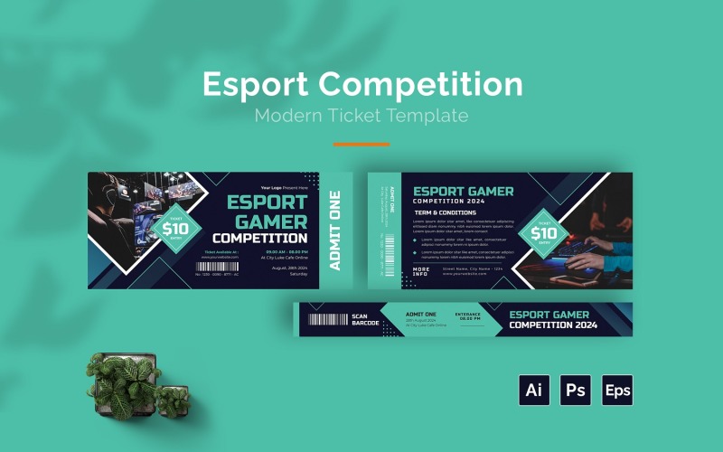 Esport Competition Ticket Corporate Identity