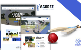 Scorez Ball Sports React Js Website Template
