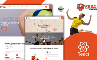 Vball - Volleyball Sports React JS Website template