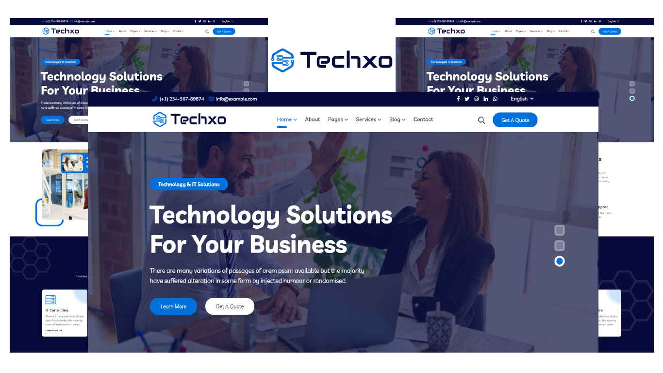 Techxo - Technology Services HTML5 Website template