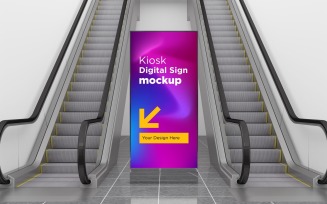 Lcd Digital Sign Mockup Template