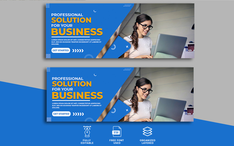 Expert Business Solution Facebook Cover Social Media