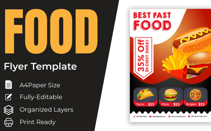 Junk Food Marketing Material Ads Presentation Templates Corporate Identity