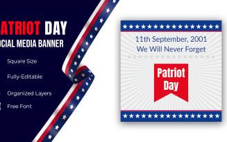 9.11 Patriot Day Greeting Card We Will Never Forget Social Media