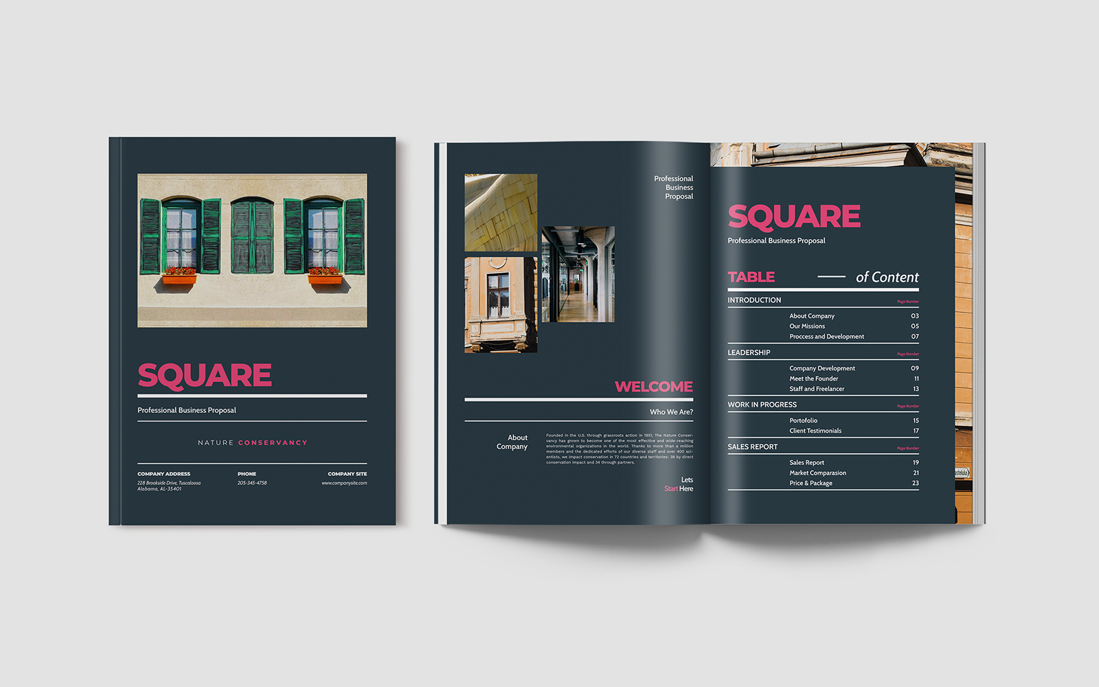 Square Business Proposal Indesign