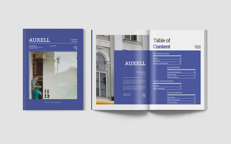 Auxell - Elegant Business Proposal Corporate Identity