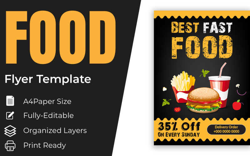 Fast Food Flyer Menu Food Ordering Junk Food Menu Design Corporate Identity