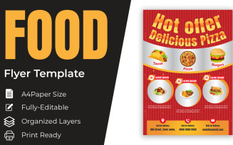 Fast Food Ordering Flyer Design Template