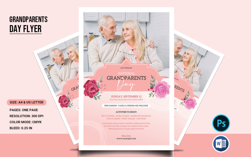 Grandparents Day Flyer Corporate Identity Template