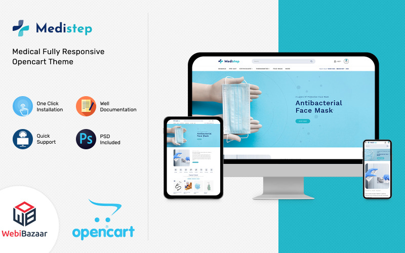 Medistep - Medical & Healthcare Equipment OpenCart OpenCart Template