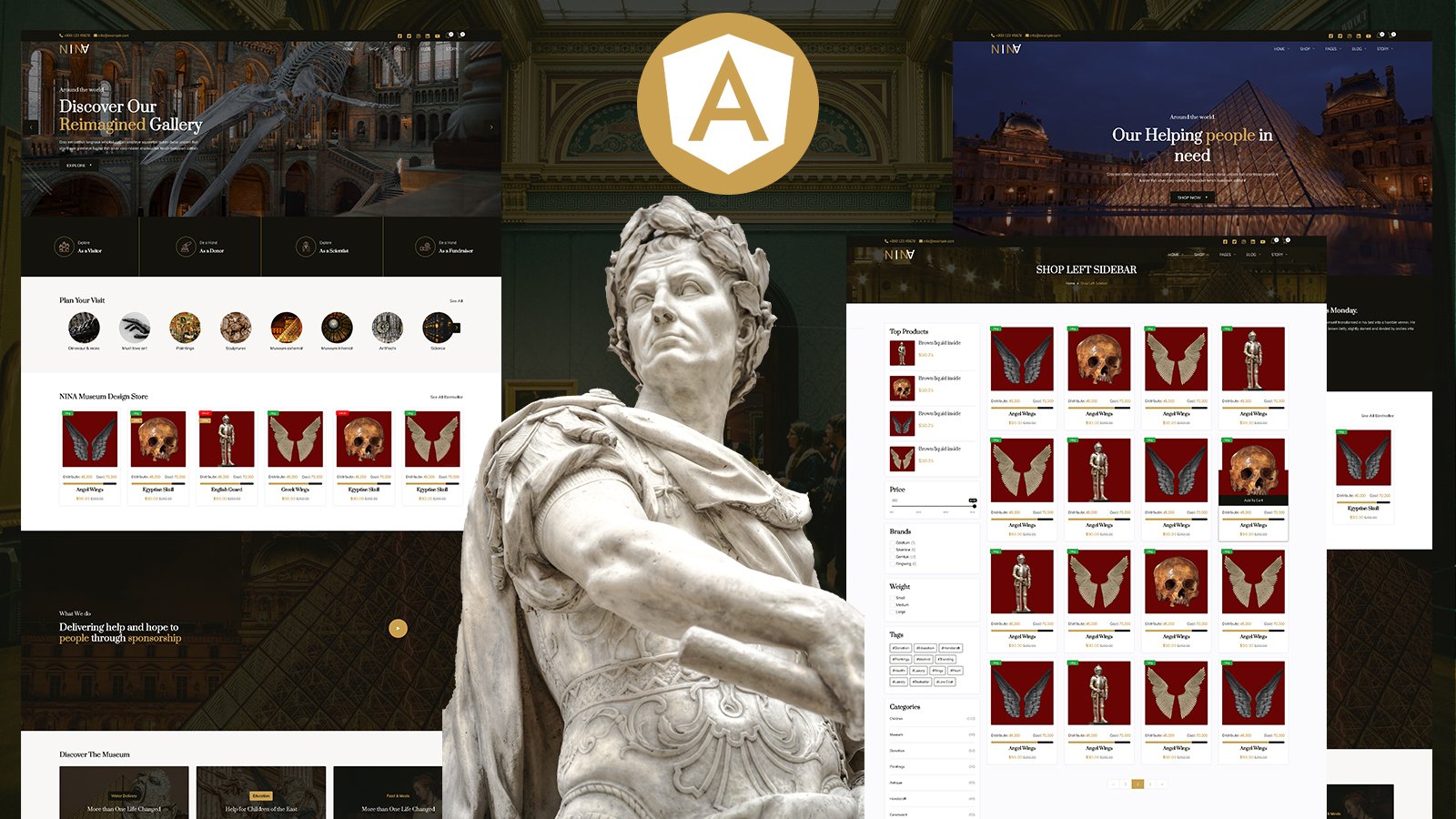 Template #189911 Museum Art Webdesign Template - Logo template Preview