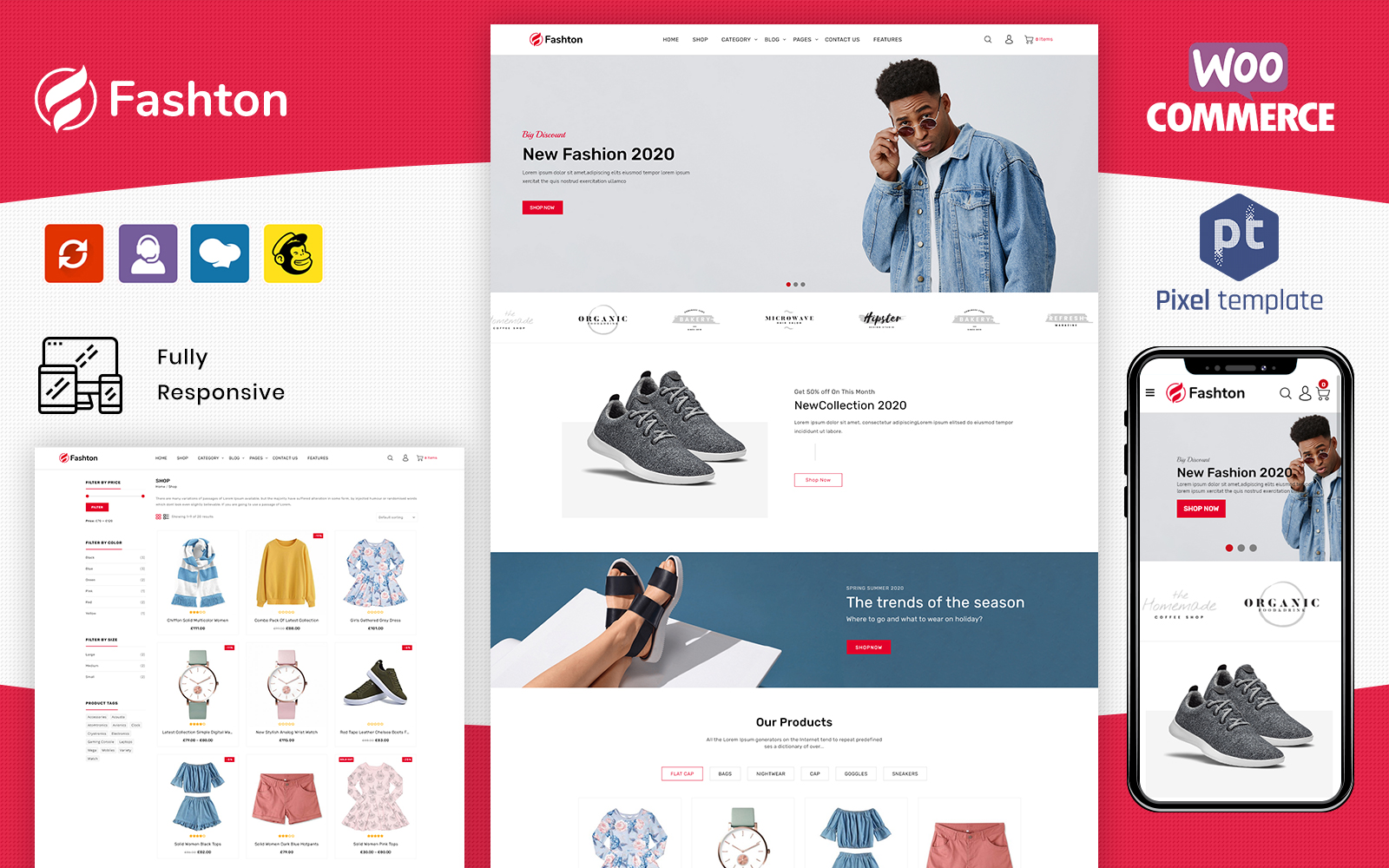 Template #189929 Woocommerce Mobile Webdesign Template - Logo template Preview