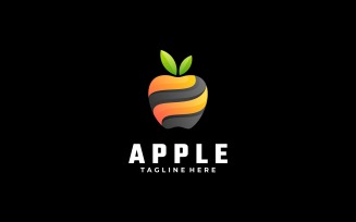 Apple Gradient Logo Style