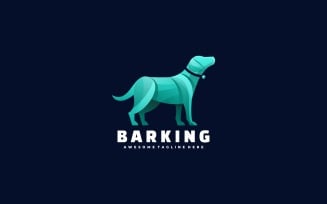 Barking Dog Gradient Logo