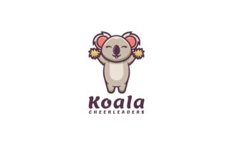 Cheerleaders Koala Cartoon Logo