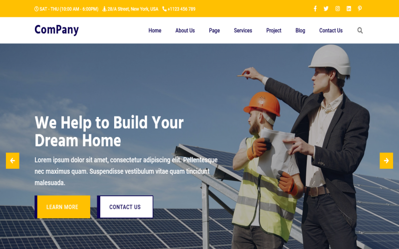Company - Construction Company & Business Bootstrap5 HTML5 Template Website Template