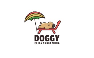 Dog Mascot Cartoon Logo Style