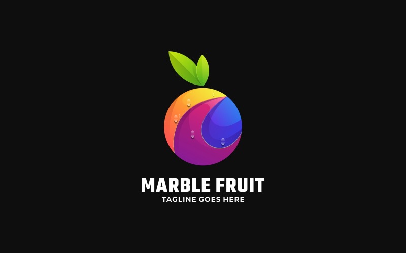 Fruit Colorful Logo Style Logo Template