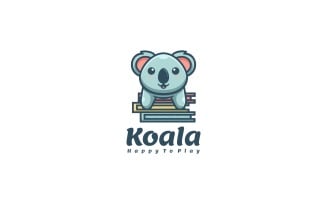 Koala Mascot Cartoon Logo