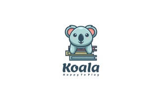 Koala Mascot Cartoon Logo