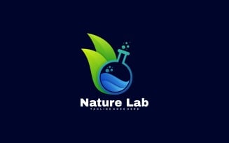 Nature Lab Gradient Logo Style