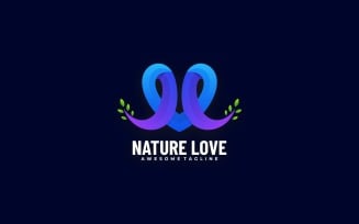Nature Love Gradient Logo