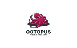 Octopus Simple Mascot Logo