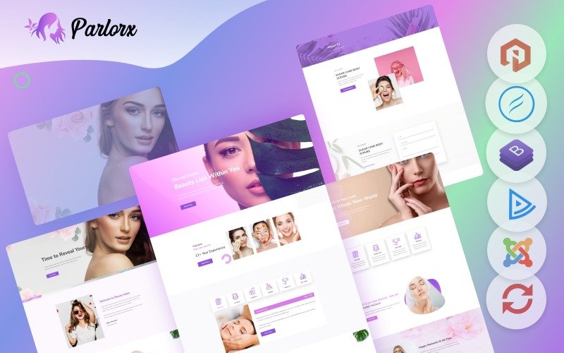 Parlorx - Beauty Salon Joomla 3 Template Joomla Template