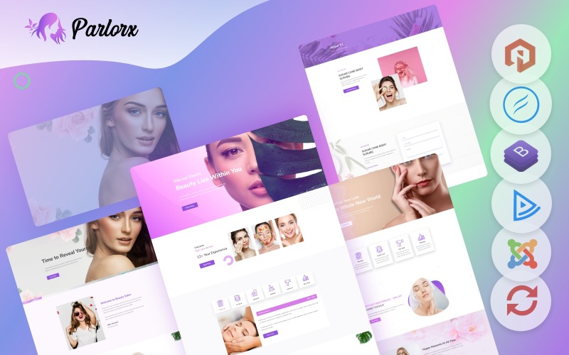 Parlorx - Beauty Salon Joomla 4 and Joomla 5 Template Joomla Template