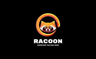 Raccoon Circle Gradient Logo