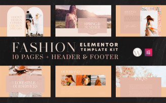 Valentina - Elementor Template Kit - WooCommerce (Online Shop) Compatible - 10 Pages Included