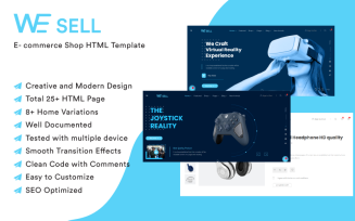 WeSell - Accessories Shop HTML Website template
