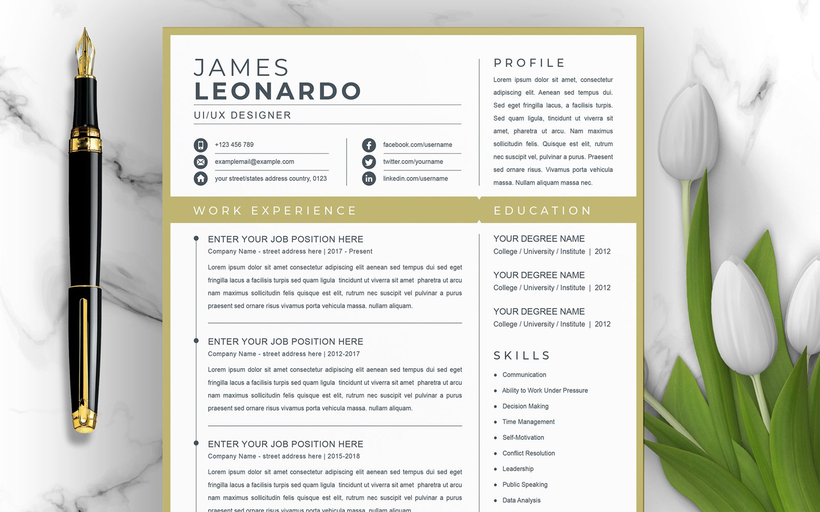 Kit Graphique #190082 Clean Cv Divers Modles Web - Logo template Preview