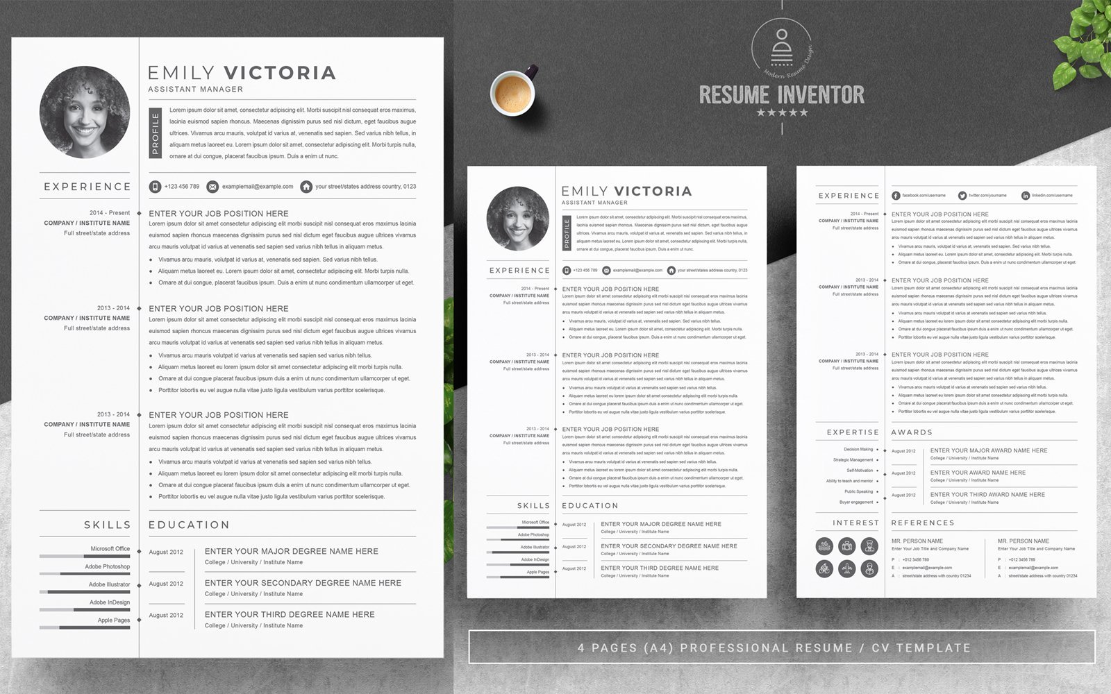 Kit Graphique #190086 Clean Cv Divers Modles Web - Logo template Preview