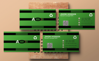 Black Green Bussiness card