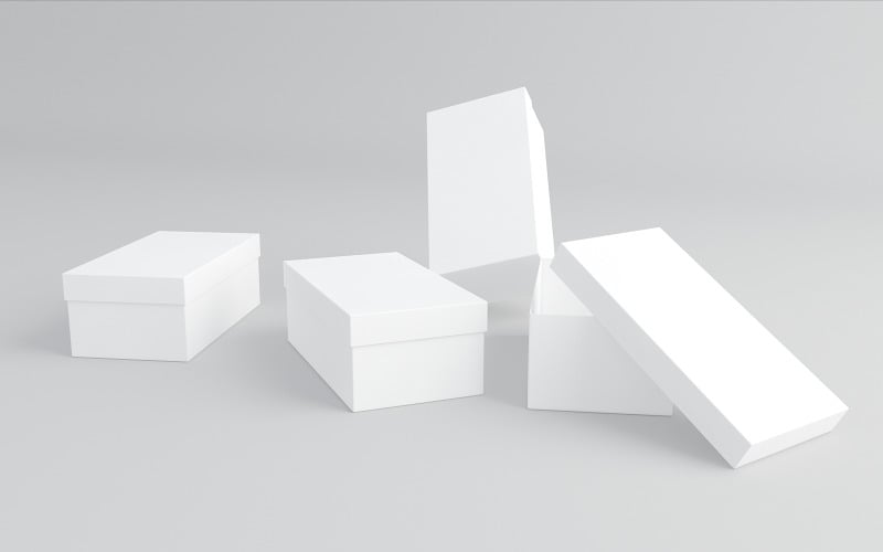 Boxie - Shoe Box Low Poly 3d Model