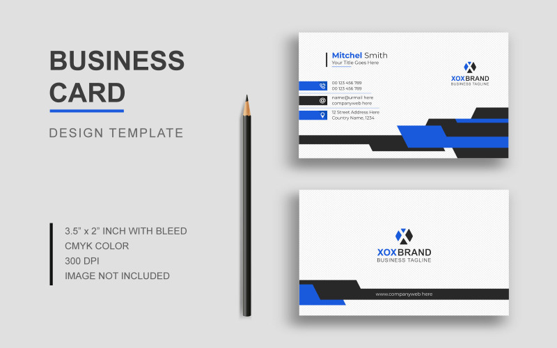 Clean Stylish Modern Business Card Corporate Identity