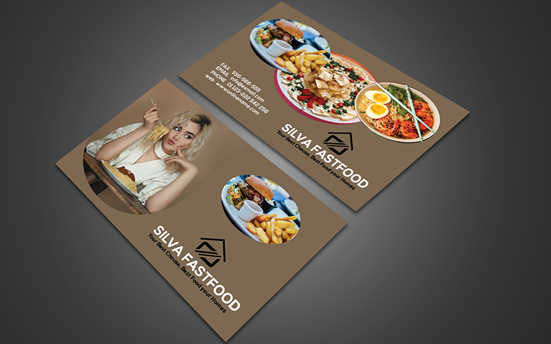 Fast Food Business Card so-105 Corporate Identity