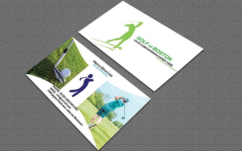 Golf Business Card so-118 Corporate Identity