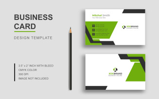 Green Elegant Business Card