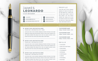James / Profissional Printable Resume Templates