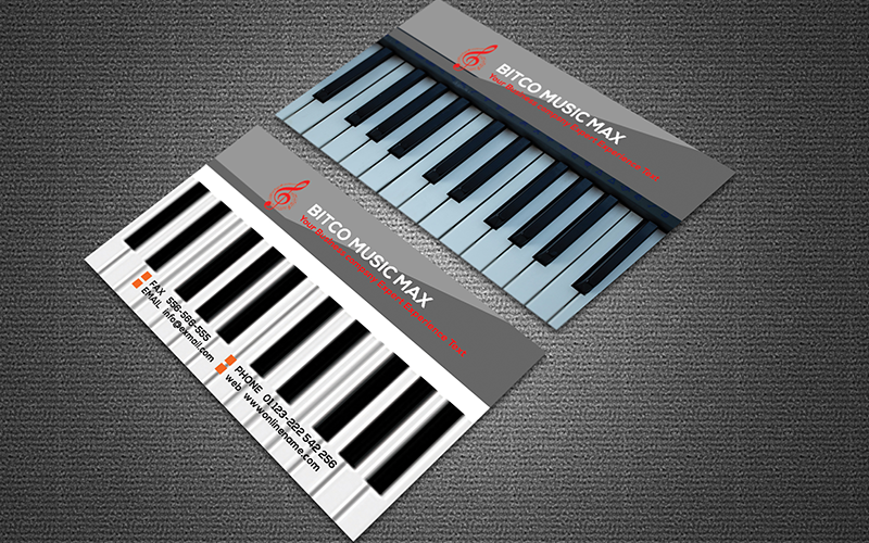 Musical Business Card so-112 Corporate Identity