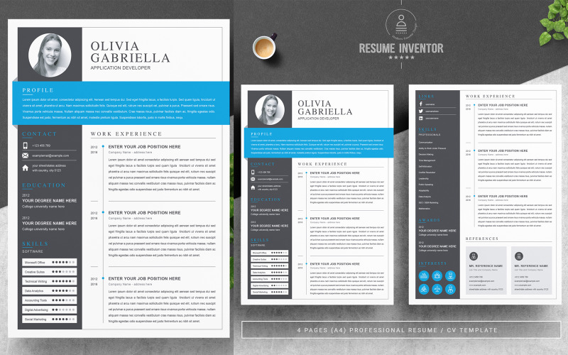 Olivia Gabriella / CV Template Resume Template