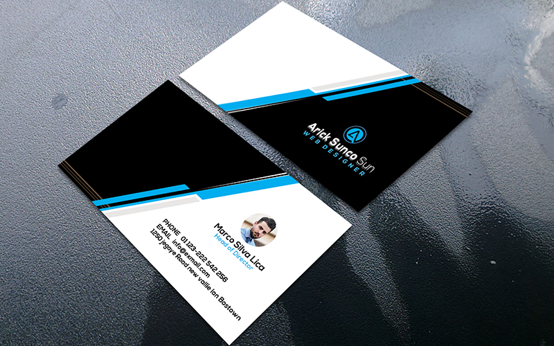 Simple Business Card So-106 Corporate Identity