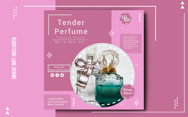 Luxury Perfume Sale Banner Social Media